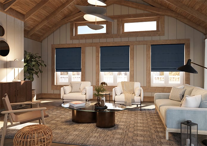 Windermere, Indigo - Twist&Fit Roman Blind - Image 7